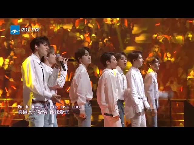 WayV 웨이션브이《Let Me Love U》 | Lucas YangYang WinWin Hendery Xiaojun Kun /Zhejiang STV HD/ class=