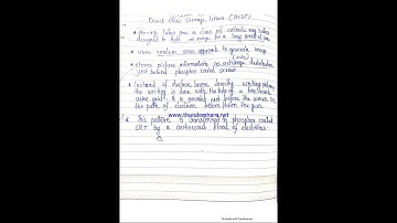 Direct View Storage TUBES(DVST)