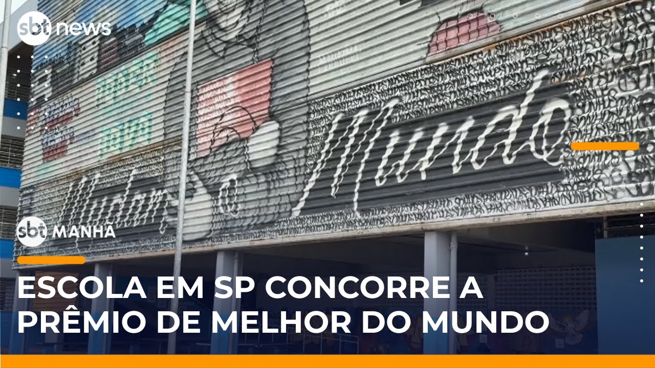 Escola de Cubatão (SP) concorre a prêmio de melhor escola do mundo | #SBTManhã