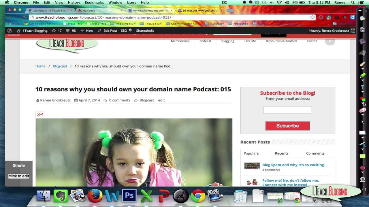 I Teach Blogging: WordPress Tip: Burn a Feedburner Feed