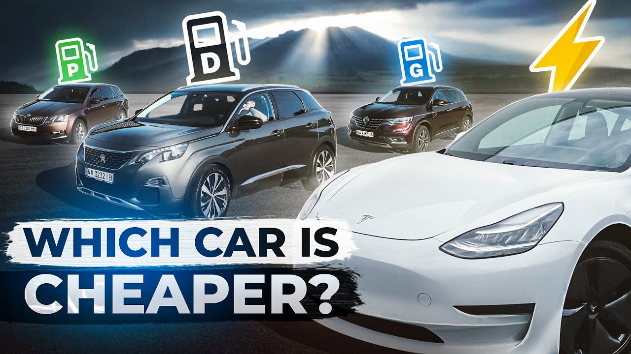 Tesla MY vs Peugeot 3008 vs VW ID.4 vs Renault Koleos vs Tesla M3 | Which car is more economical?