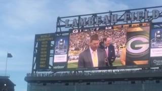 Brett Favre ring ceremony!