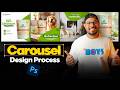 How I Design High-Converting Instagram Carousel Ads | Photoshop Tutorial