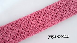 غرزة تجنن أحبها الجميع !!! كروشية كوفية نسائية بخيوط الموهير- Amazing crochet scarf#يويو_كروشية