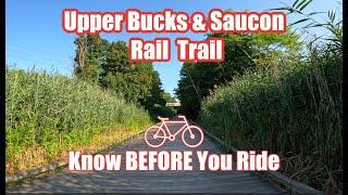 Combined Upper Bucks Saucon Trail Bike Ride-All the Details (and nothing more)