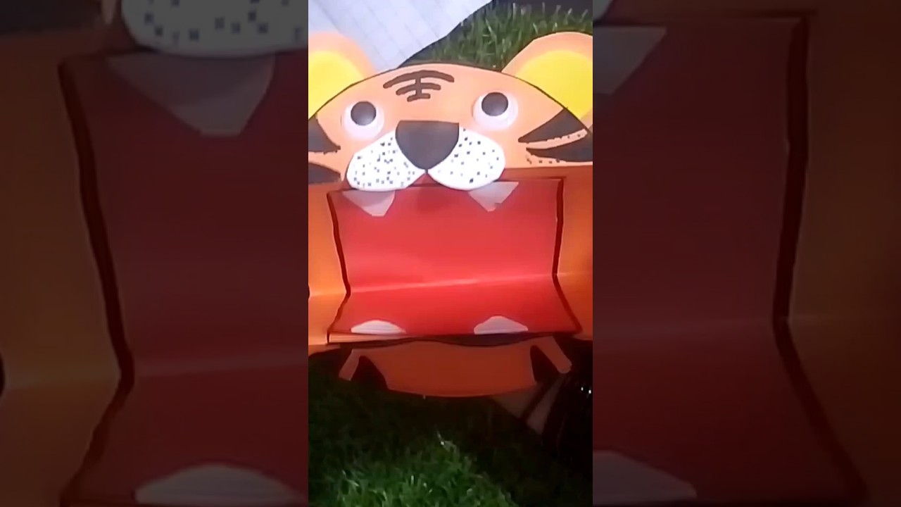 Paper Tiger Art and Craft 🐯 | Easy Animal Craft for Kids"