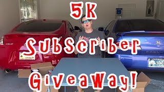 5k Subscriber Giveaway Contest. CLOSED!!!!! See you again at 6k.