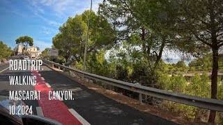 Roadtrip. Walking. Canyon in Mascarat, Valencia, Spain 2024