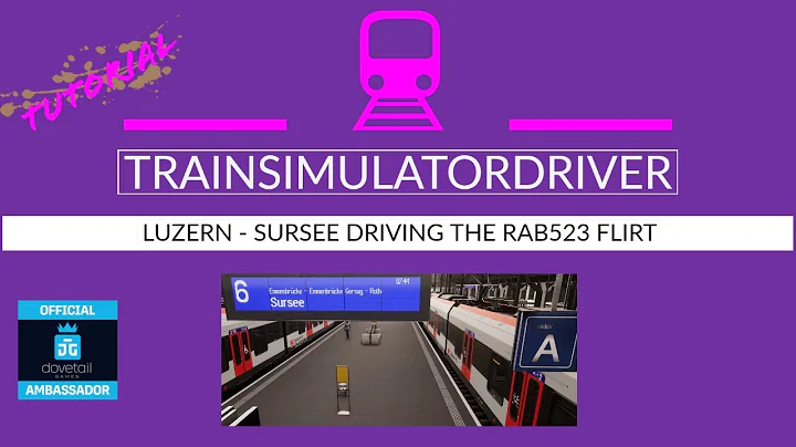 TSW2 Tutorial Driving the Luzern Sursee RAB523 Flirt including ETCS