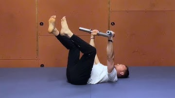Dumbbell Dead Bug Single-Arm Alternating Floor Press