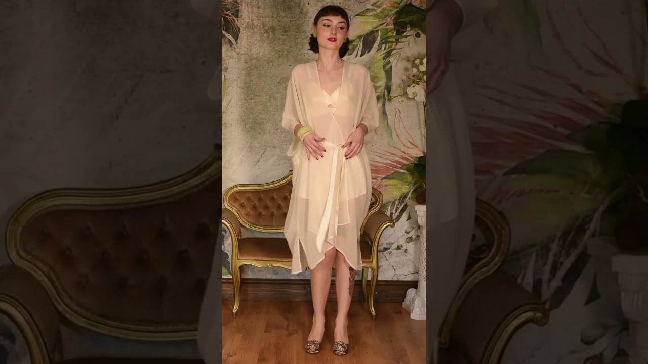 Sheer Kaftan Or Classic Lingerie By What Katie Did Loungewear Vintage Elizabethtaylor