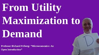 Deriving a Demand Curve From Utility Maximization