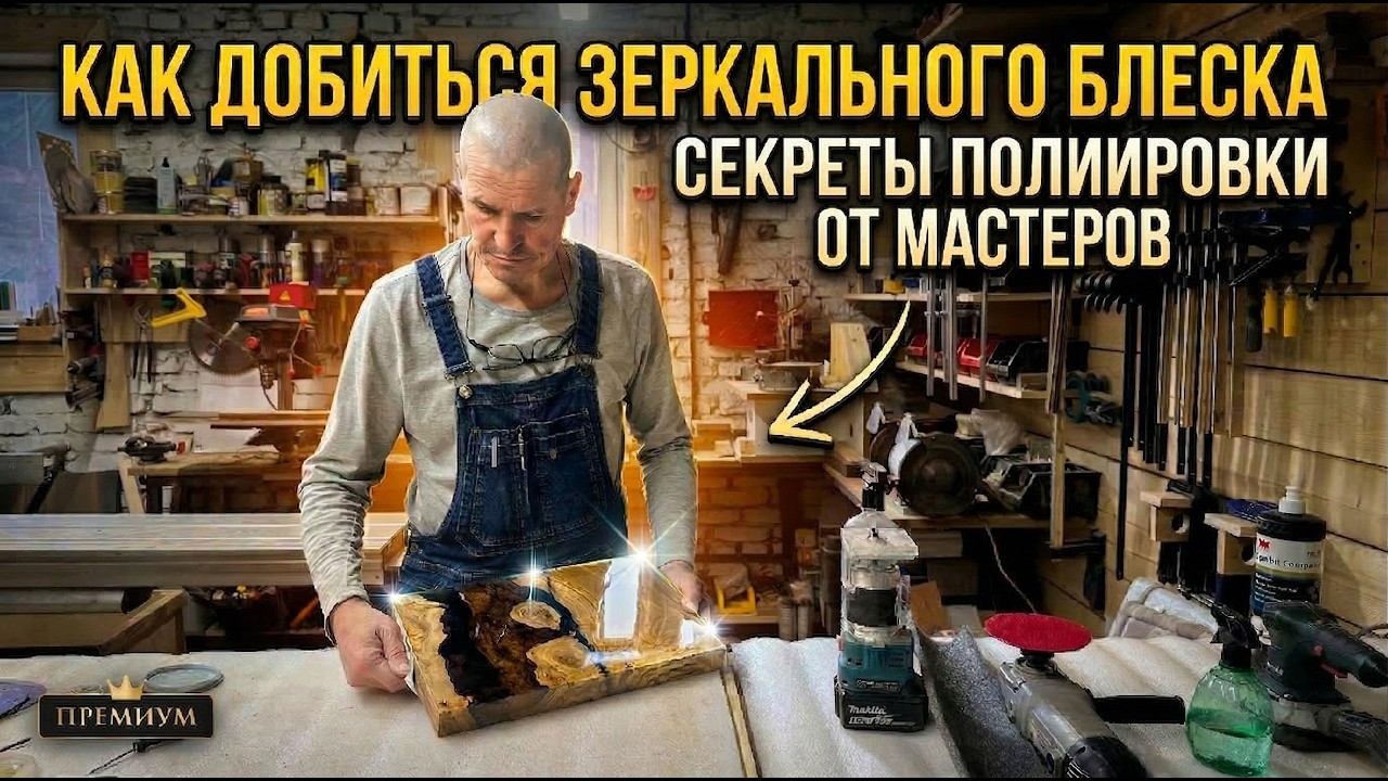 Как создают столы из слэбов и эподсидки? Экскурсия по мастерской
