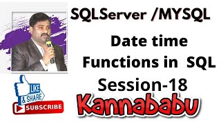 Datetime Functions sql-18 Profile