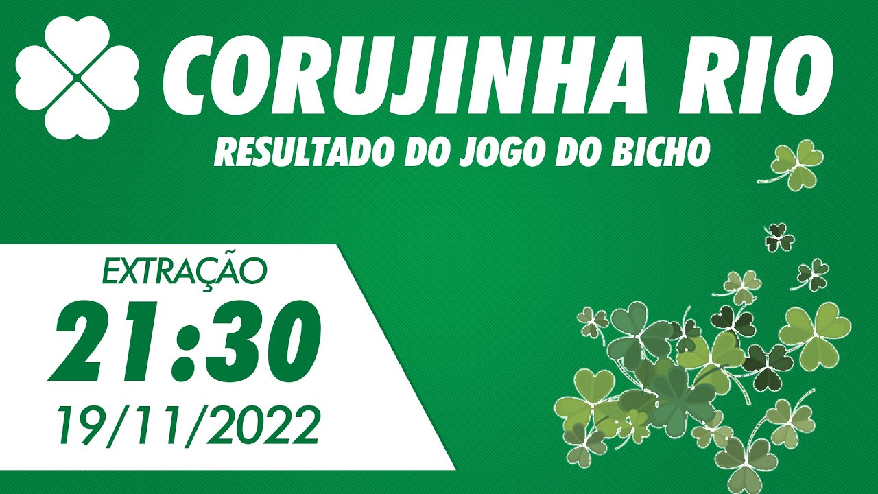 🍀 Resultado da Corujinha Rio 21:30 – Resultado do Jogo do Bicho Coruja RJ 19/11/2022