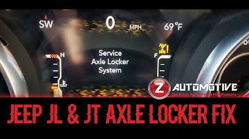 Fixing the Service Axle Locker Light on a Jeep JL or JT Rubicon! Z Automotive Z Locker