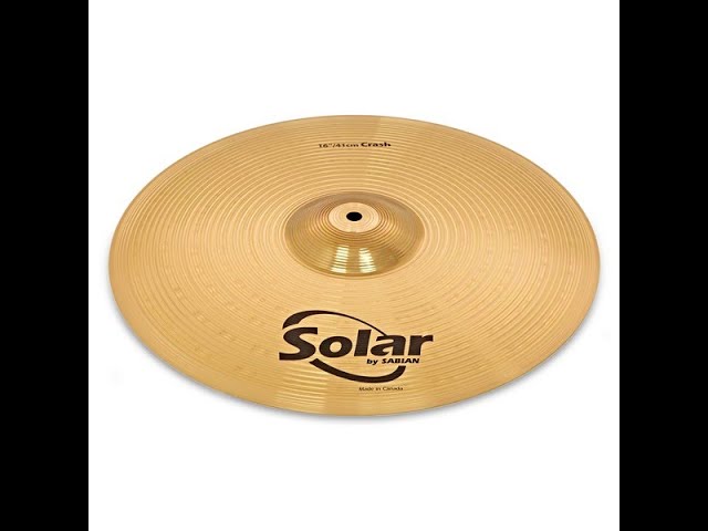 Sabian Solar crash 16 // Cymbal Demo - YouTube