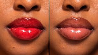 Ruby Red & Nude Glossy Lips | My Recent Lip Combos