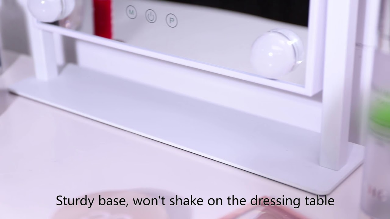 Meidom hollywood makeup mirror with lights YouTube