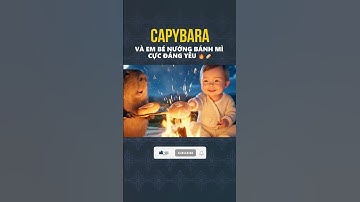 LỬA BẬP BÙNG, CAPY VÀ EM BÉ NƯỚNG BÁNH MÌ CỰC ĐÁNG YÊU 🔥🥖