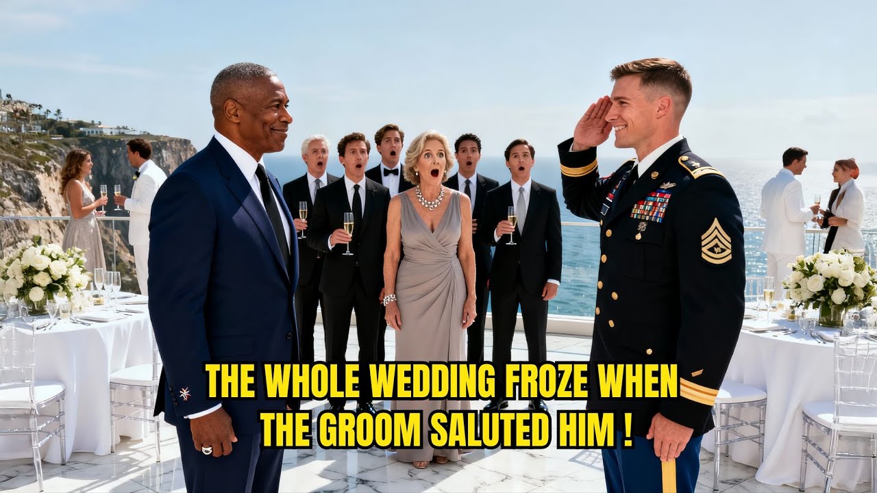 Everyone Mocked Black Man at the Wedding — Froze When the Groom Gave Him a Command Salute