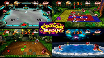 Crash Bash (PS1) All Minigames