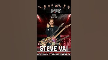 Gitaris Legend Dunia Steve Vai Hadir di Konser Dewa 19 Al Star Menggantikan Nuno BettenCourt #short