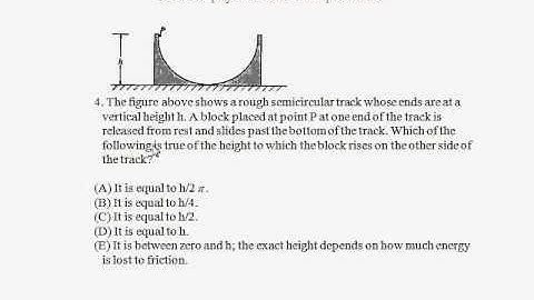 1993 AP physics exam-  multiple choice- question 4.