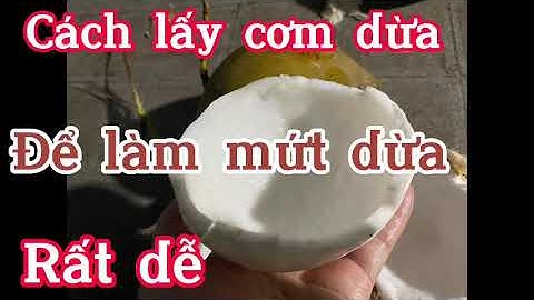 Cách lấy cơm dừa để làm mứt rất nhanh và dễ làm