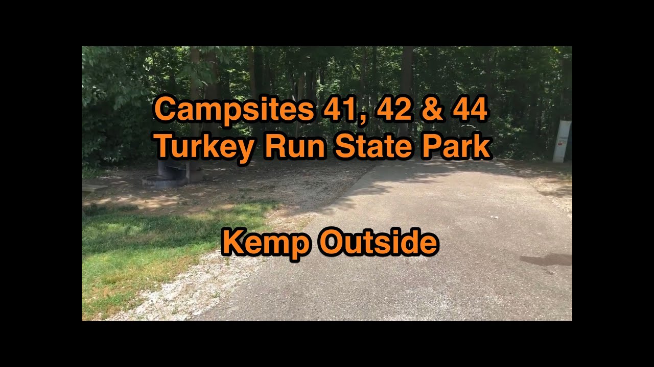 Turkey Run State Park Campsites 41, 42 & 44 Camping in Indiana