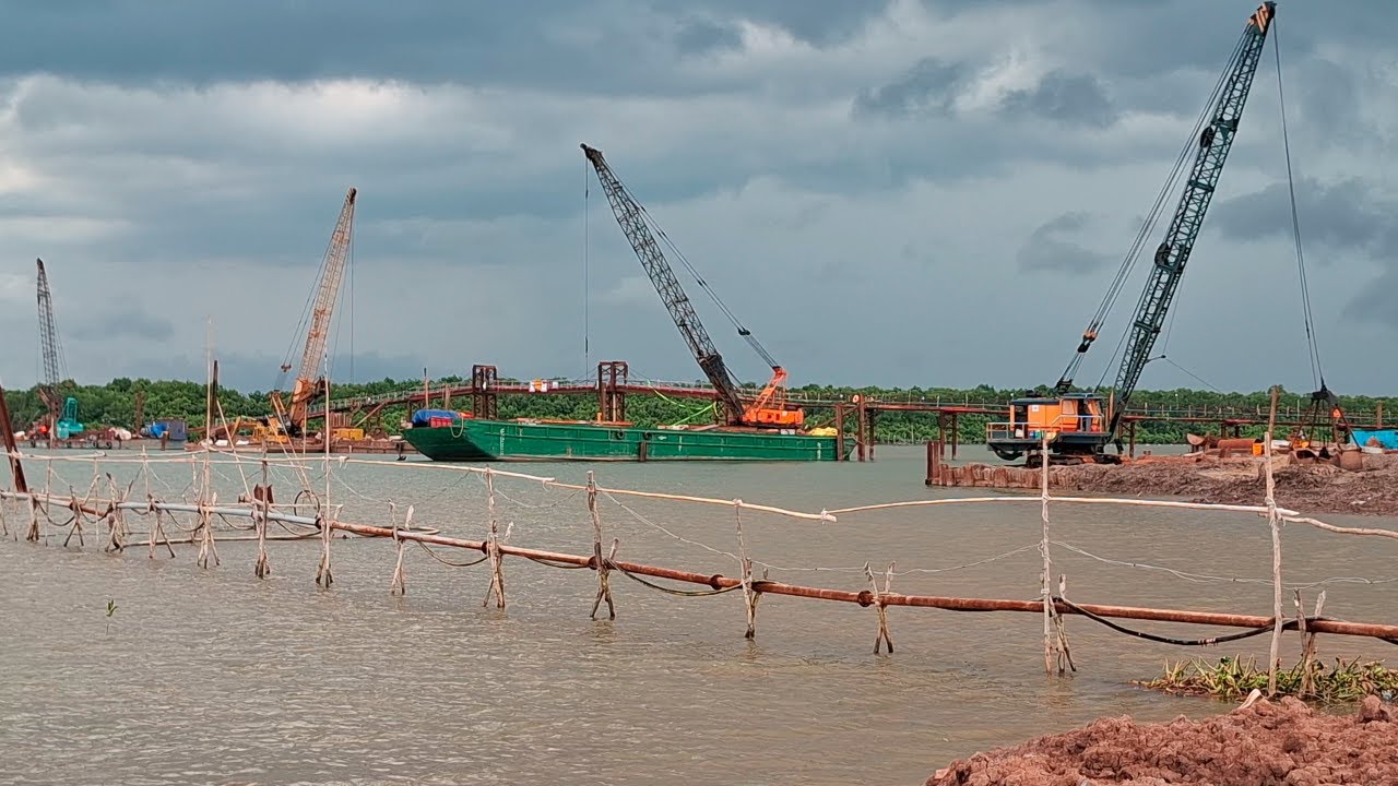 Lái Xe Từ Đường Dẫn Cầu Ba Lai 8 Bình Đại Vào Cầu #513