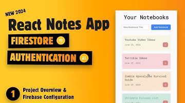 Build a Notes App with React & Firebase – #1 Introduction & Firebase configuration