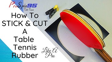 How To Assemble A Table Tennis Racket | ProSpin95 Table Tennis
