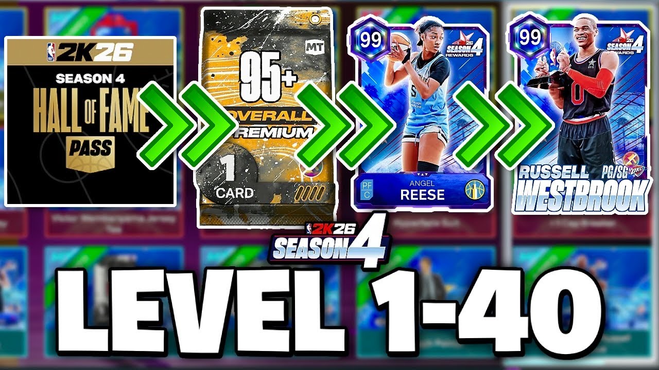 Buying LEVELS 1-40 ⬆️ Season 4 of NBA 2K26 MyTeam! 