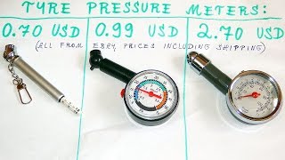 Cheap tyre pressure meters - test and teardown