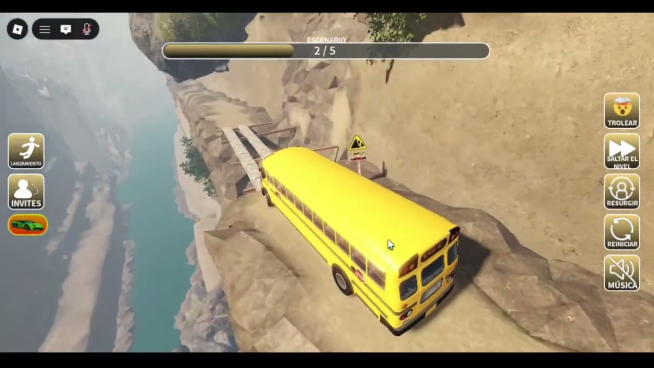 Probando el SIMULADOR de Autobús MÁS PELIGROSO en Roblox 😱🚌