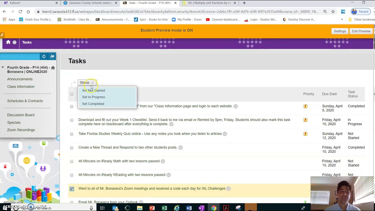 How to use Blackboard Tasks - YouTube