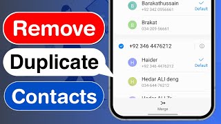 Mobile Se Duplicate Contacts Remove Kaise Kare | Delete Duplicate Contacts