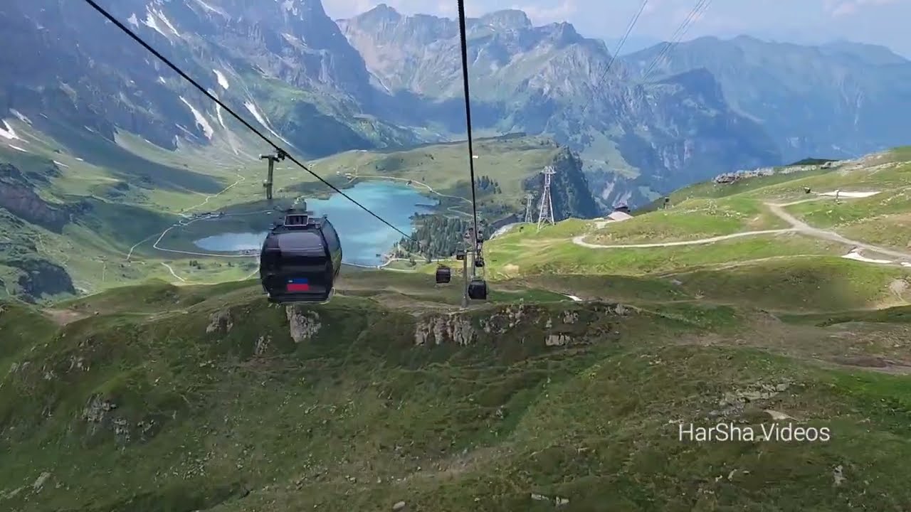Mount Titlis Cable Car Ride - hyper-lapse video, return trip  (Engelberg, Switzerland)
