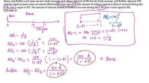 [MATH 2620 Financial Mathematics] Lecture 10: Ch1 SOA Questions 1.17 and 1.18