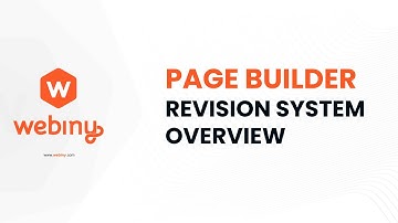 Webiny Page Builder - Revision system overview