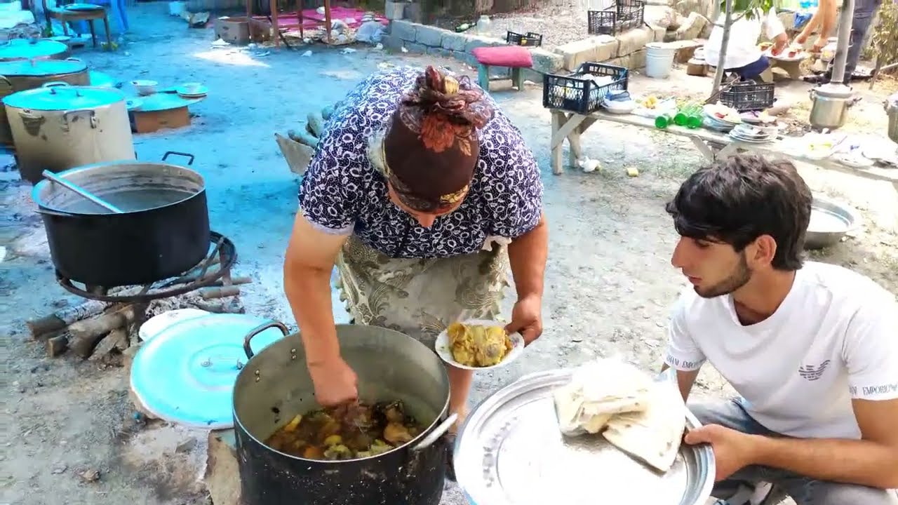 Kend toyu Xaçmaz - Bu qabları kim yuyacaq?