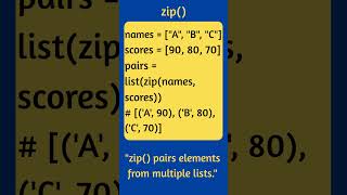 Python Zip & Unzip Trick