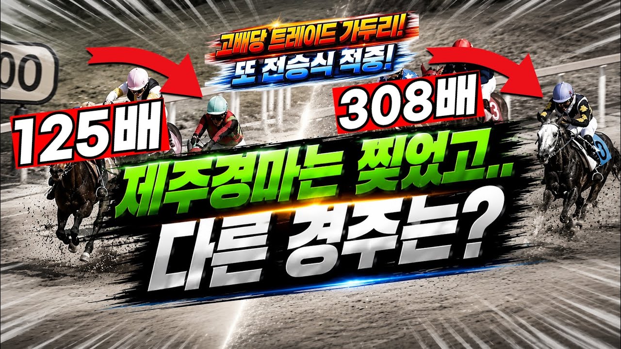 5월3주차 제주경마 찢었고 다른경주는?
