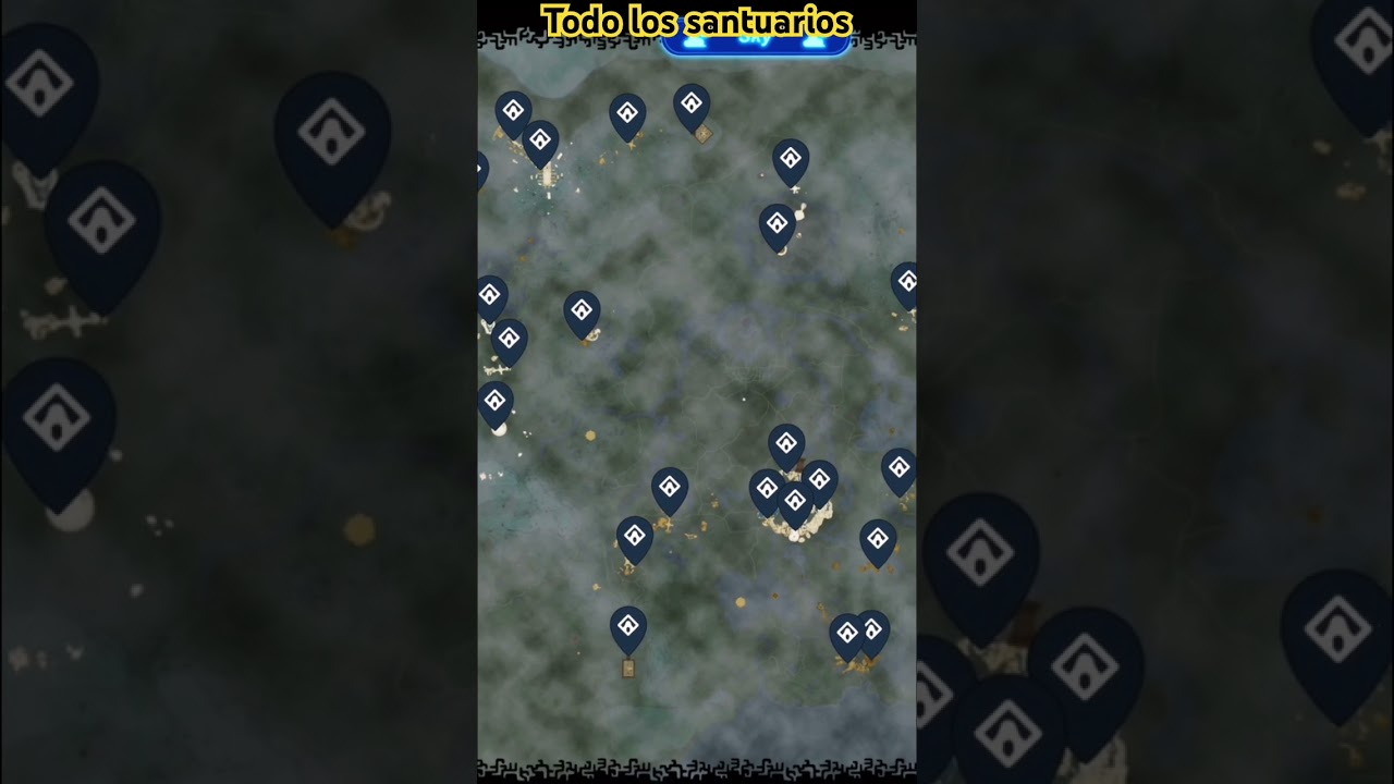 Guía: Zelda Tears of The Kingdom Mapa de los Santuarios