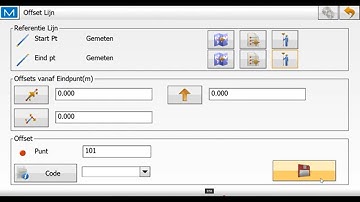 Offset metet dmv offset lijn met Topcon MAGNET Field