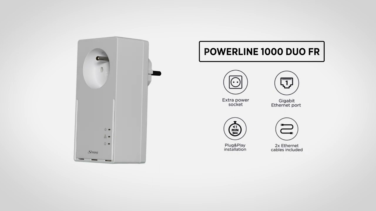 Strong Kit Powerline PLC Wi-Fi 1000 UE V2