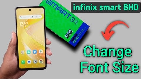 How to set font size in infinix smart 8HD, how to change font size, font size settings in infinix