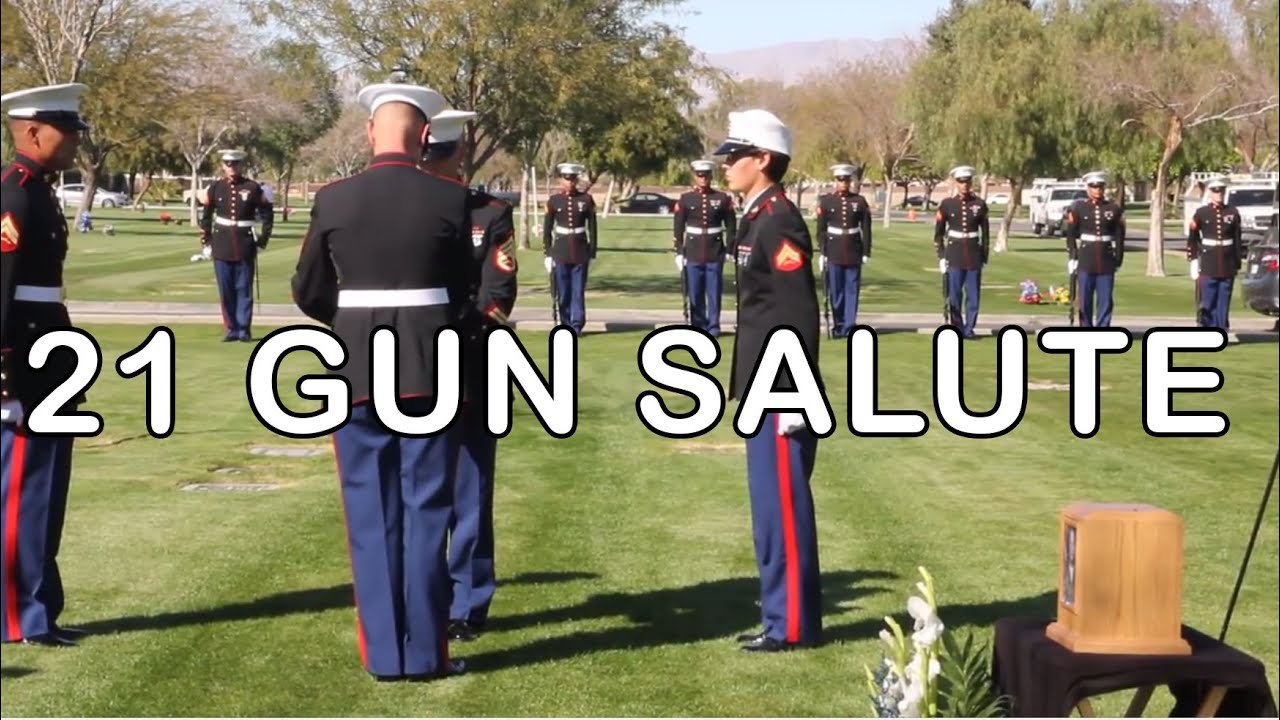 29 Palms Marines 21 Gun Salute Funeral - YouTube