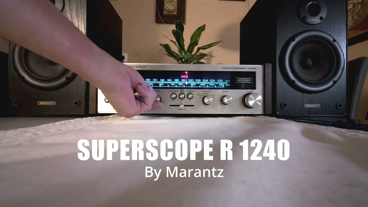 Marantz / Superscope R-1240 Récepteur Stéréo AM/FM Vintage - Fonctionne - Modèle Rare